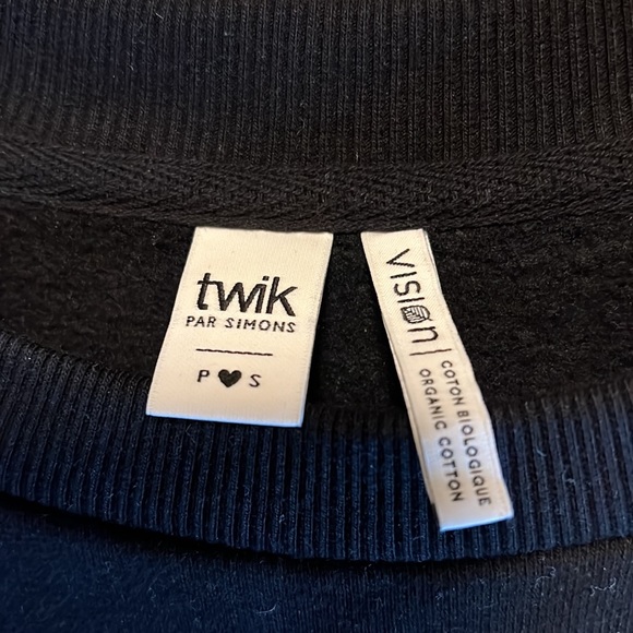 Twik Black Sweatshirt dress Size Small - Picture 3 of 5